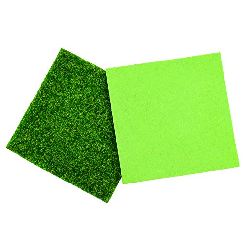 6 stuks kunstgras gras tegels 15 x 15 cm synthetisch gras gazon astro tuin gazon hoge dichtheid nep gras gras mat patch tegel - donkergroen - Image 6