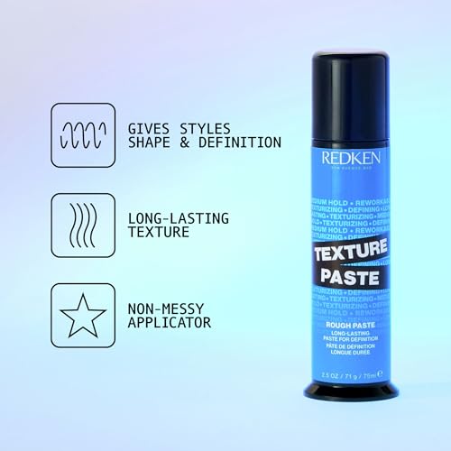 Image of Redken Long-Lasting Styling Paste For All Hair Types - Adds Long-Lasting Texture & Definition With Flexible Control, Medium Hold