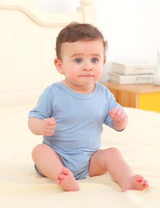 Jimonda Baby Bodysuits Rayon from Bamboo Short Sleeve Baby Boys Girls Rompers Soft Outfits Newborn Clothes - Image 2