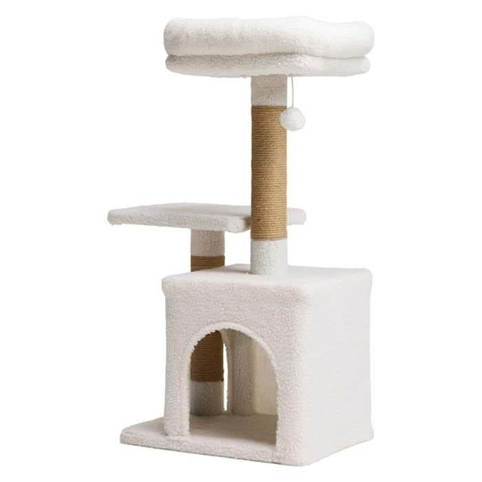 Árbol para gato de dos niveles EveryYay 81 cm alto miniatura 2