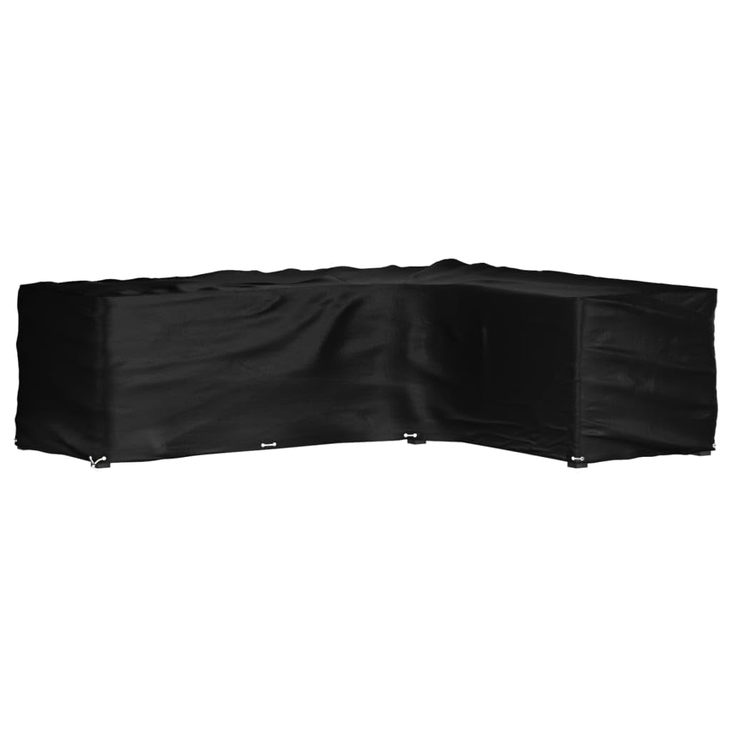 Wasserfeste UV-beständige Gartenmöbel-Abdeckung aus Polyethylen, 285x220x80 cm, mit Aluminiumösen und Seil für einfache Befestigung, praktisch zusammenfaltbar
