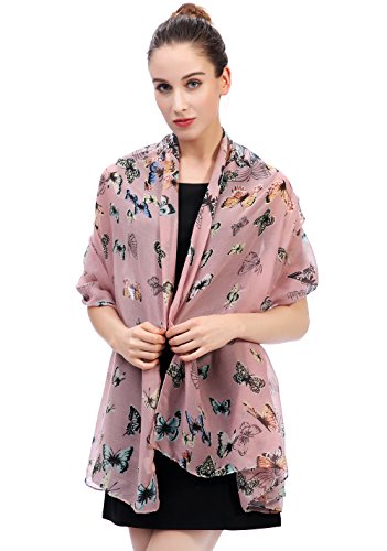Butterfly Print Women's Scarf Shawl Wrap Lightweight3