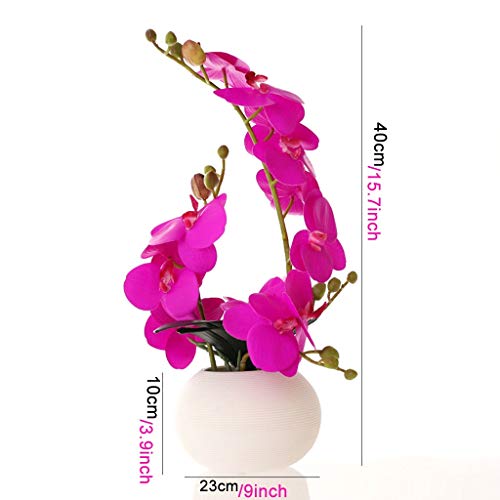 Flores artificiales en jarrón para decorar rincones sin luz natural 4
