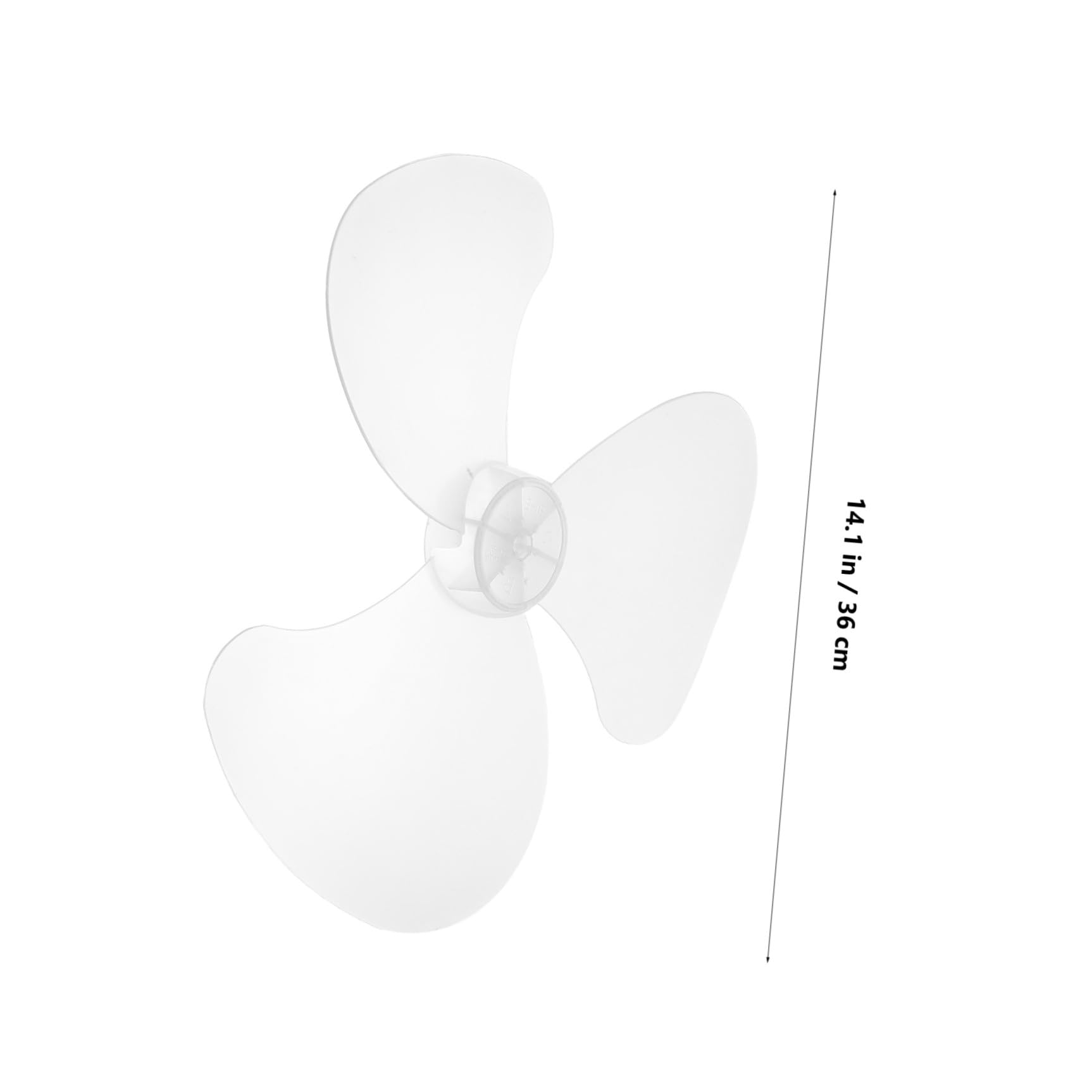 Pala di Ricambio Ventilatore da Soffitto in Plastica Rigida Bianca Design a Tre Lame Leggera e Resistente al Calore per Festa e Ventilatore Verticale
