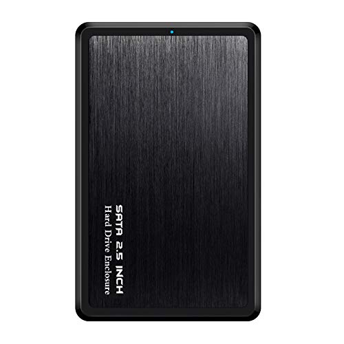 2,5 Zoll SSD HDD Gehäuse SATA auf USB 3.0 Adapter Festplattengehäuse Legierung Unterstützung 6TB HDD Disk schwarz