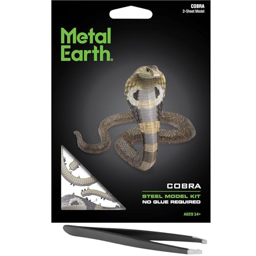 Modélisme en métal 3D Cobra Fascinations Metal Earth avec sa pince haute précision gravée