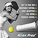 ALIEN PROS Pickleball Overgrip (4-Pack) with Ridges for better grip control - Precut and Tac Feel Pickleball Grip Tape - Non-slip Pickleball Paddle Grip Tape for High Performance (Ridged Ltac, Yellow)