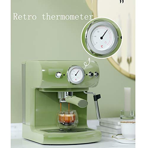 Máquinas de café expreso Retro Máquina de café semiautomática para el hogar Pequeño café espresso Cafetera de café de… - Imagen 5