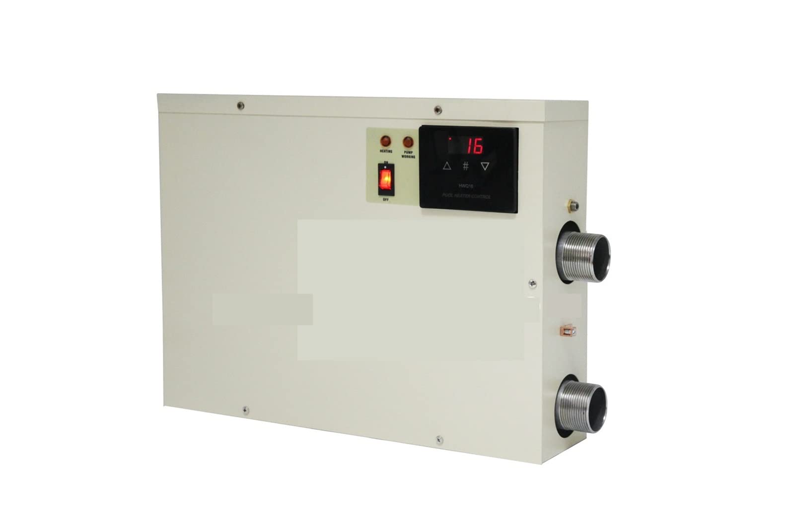 Riscaldatore per Piscina 5. 5KW Termostato di scaldabagno Digitale con circolazione Touch Screen Impermeabili for Piscina Spa Acqua Calda Pompa di Calore per Piscina