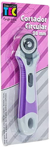 Cortador Circular 28 mm Toke e Crie, Roxo/Off White