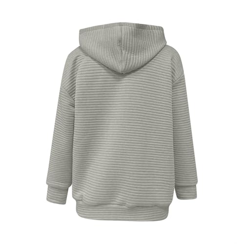 Big Kids' Plus Size Hooded Sweatshirts Fall Fashion Casual Loose Sweatshirt For Girls Athletic Full-Zip Pullover4