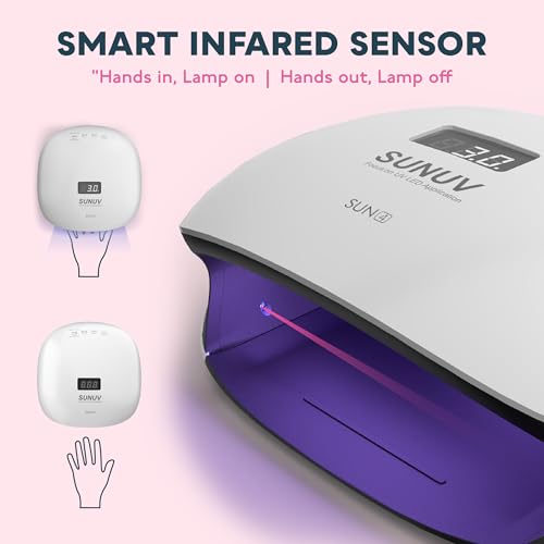 Sunuv SUN4 48W Uv Led Nail Lamp, Uv Light For Nails, Led Uv Lamp For Gel Nails thumb #6