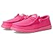 HEYDUDE Women's Wendy Funk Mono, Electric Pink Size 7 | Lightweight Slip On with Cushioned Comfort and Easy On Design