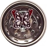 Red Butterfly Flutter-by Kitchen Sink Strainer by Billy-Joe
