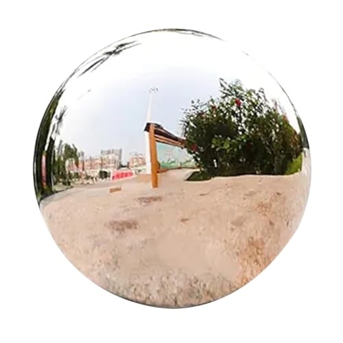 Mikikit Stainless Steel Ball Decor Garden Mirror Spheres Gazing Balls for Gardens Outdoor