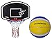 Basketballkorb mit Ball Basketball Korb Set Basketballspiel Manschaftssport schwarz-weiß