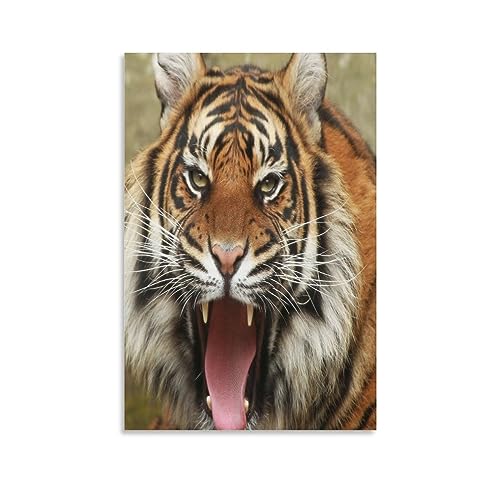 Toile tigre IOFEER peinture moderne pour sublimer la chambre et les toilettes