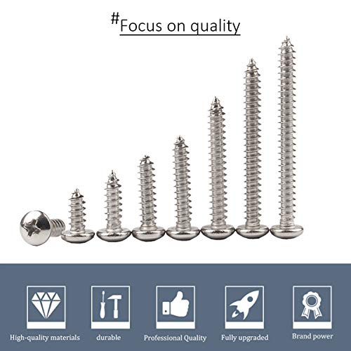 Vis en acier inoxydable M5 cruciforme durables pour assemblages extérieurs