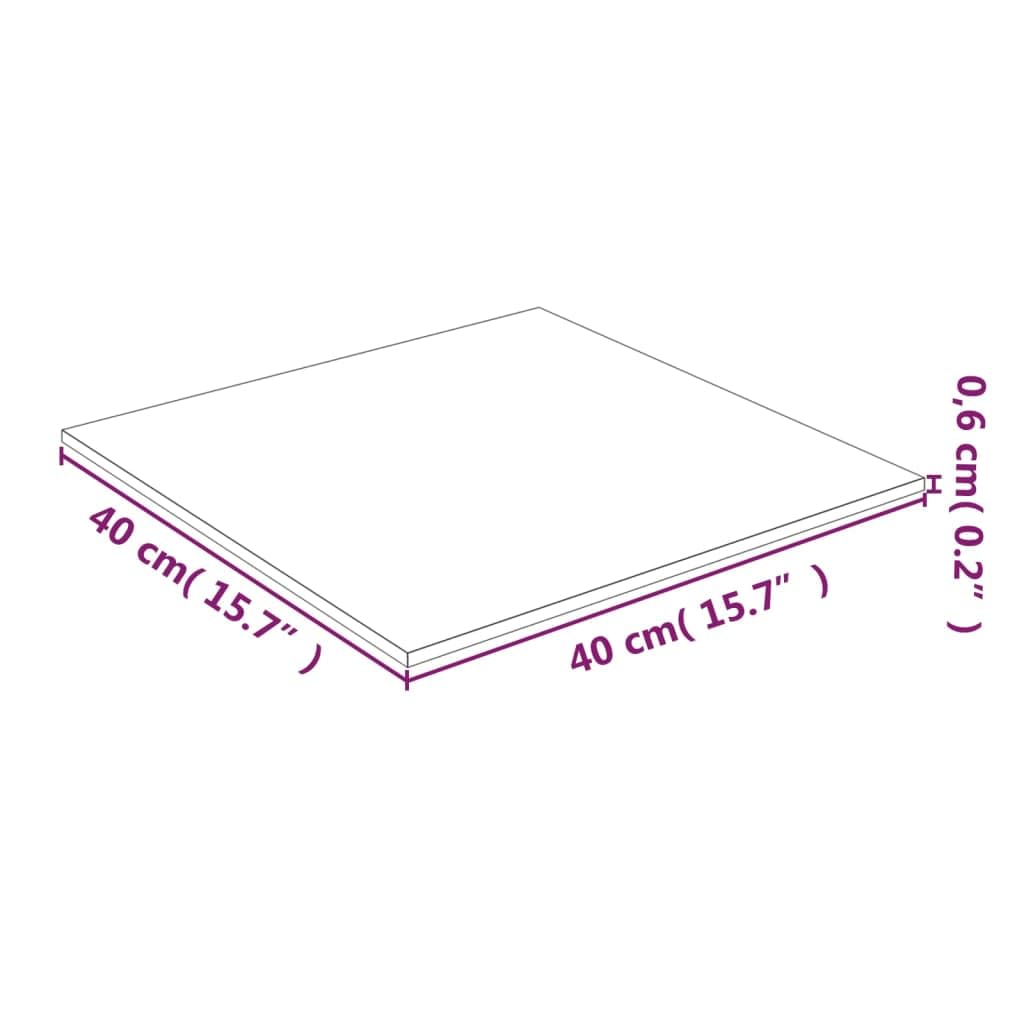 Piano da tavolo trasparente in vetro temperato, 40 x 40 cm, spessore 0,6 cm, versatile come piano di ricambio per legno, tavolo da lavoro o tavolino da caffè, ideale per ufficio, cucina