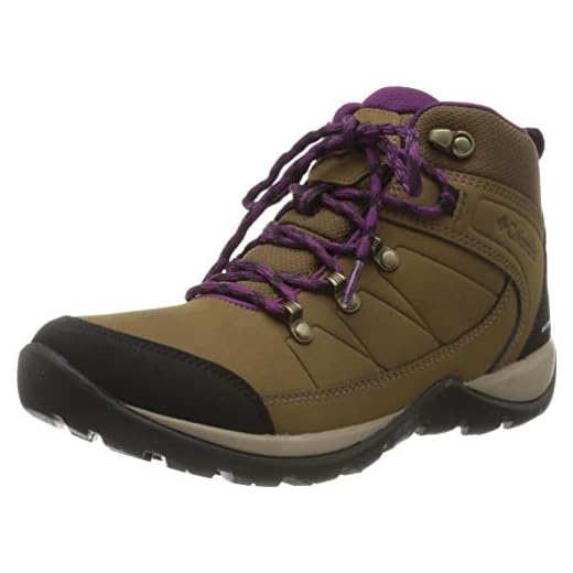 Columbia Fire Venture L Mid II WP, Botas de Senderismo para Mujer, Marrón (Dark Truffle, W 206), 41 EU
