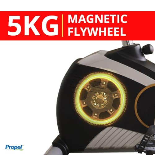 Image of Propel FitnessOne HDA 67i Dual Action Exercise Cycle /Bike with Moving Handles for Home Use | 8-Level Resistance | Adjustable Seat & Handlebar | LCD Display | 120kg Capacity | 5Kg Flywheel | Seniors & Adults