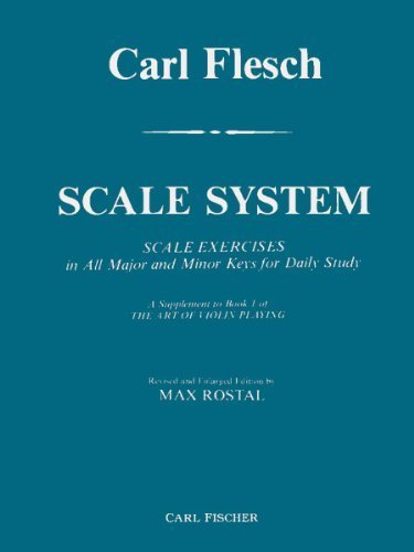 Carl Flesch Scale System. Scale Exercises In All Major And Minor Keys For Daily Study. A Supplement To Book One Of The Art Of Violin Playing. [Student Loose Leaf Facsimile Edition. Re-Imaged