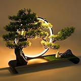 Artificial Bonsai Tree - 10-100% Dimmable Faux...