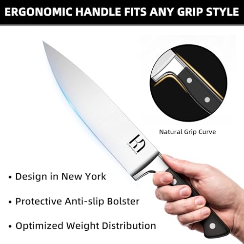 15-Piece Japanese High Carbon Knife Set with Block - Image 5