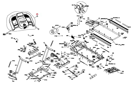 Image of Console Set Semi Assembly 1000468117 Works with HZ Fitness 7.8AT-04 - TM1000C Treadmill