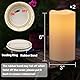 Eldnacele Solar LED Kerzen für Außen, SolarKerzen Outdoor, Wasserdichte Solarleuchte, Akku, Campinglampe Flammeneffekt, Flackerlicht, Dämmerungsschalter, Set mit 2 Stück (Ø7.5 x 15 cm, Creme)
