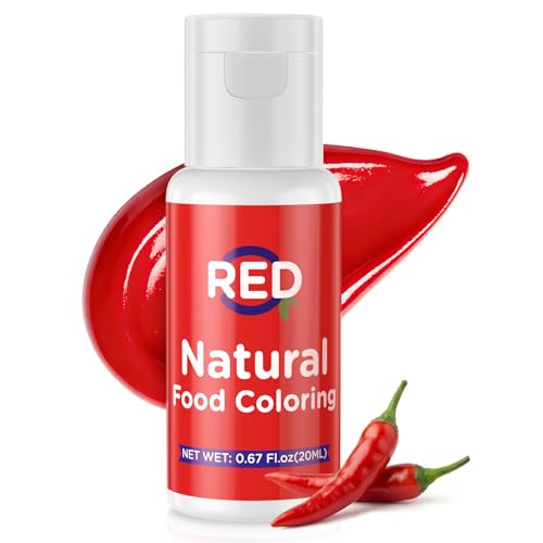Natural Food Coloring- 20 Milliliters Dye Free Natural Food Coloring, FD&C & Artificial Dye Free Formula for Baking, Icing and Cooking, Cakes, Cupcakes,...