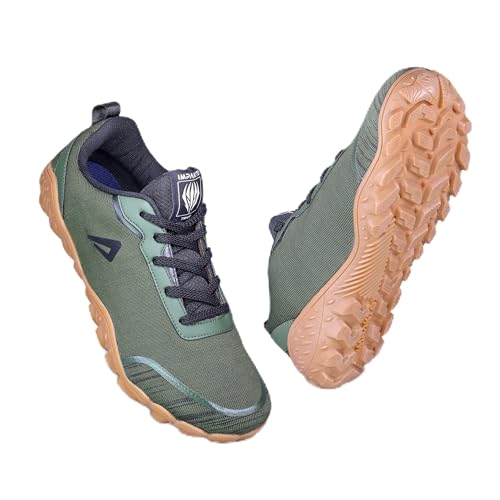 Image of Impakto Men's Barefoot Earthen Shoes | Wide Toe Box | Lightweight Shoes for Trainning, Running on Soft Ground & Workout | Minimalist Zero-Drop for Natural Movement | Anti-Skid & Flexible Rubber Sole