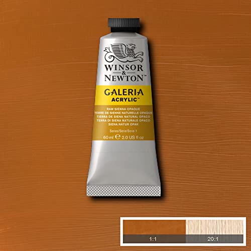 Image of Winsor & Newton Galeria Acrylic Colour - Tube of 60 ML - Raw Sienna Opaque (553) - Highly Pigmented Lightfast Artists' Acrylic Paints for Canvas, Wood, Fabric & Paper - More Colours Available