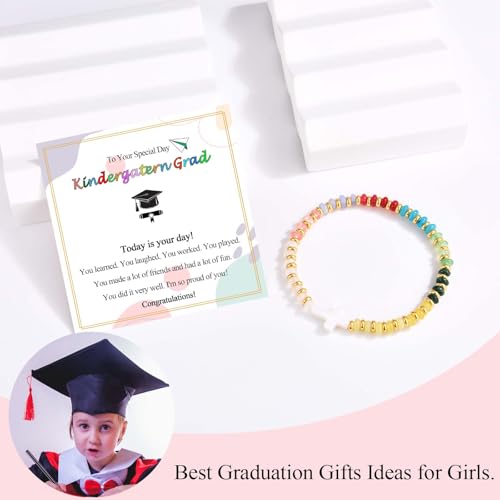 Image of Kindergarten Graduation Gifts for Girls 2026 Graduation Card Decorations Bracelet Jewelry Presents for Girls Daughter Granddaughter Sister Niece