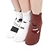 bythecoco Women's Kitty Cartoon Chracter Series Crew Socks Sets