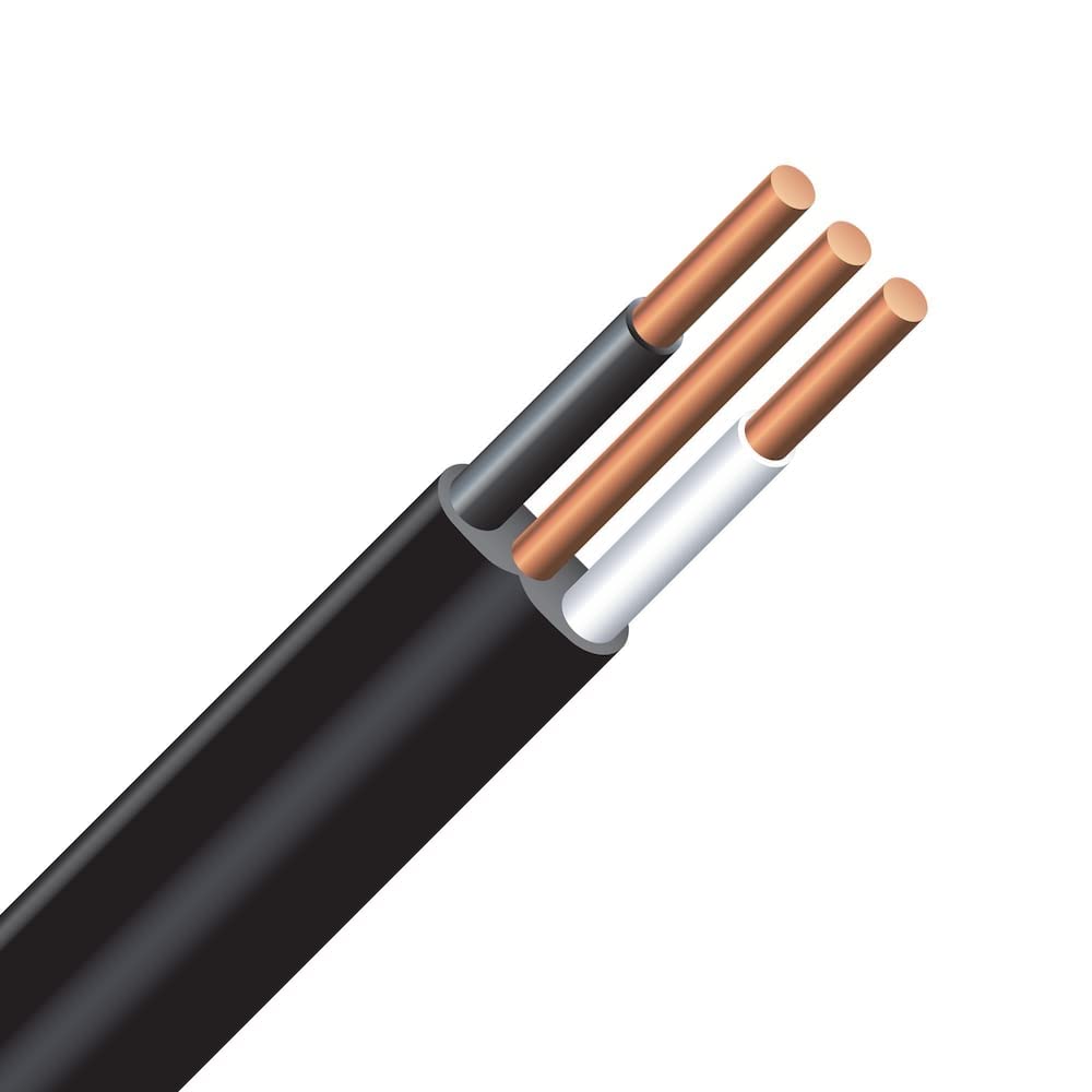 Nassau Electrical Supply 6/2 NM-B Wire Copper Non-Metallic Sheathed Cable 600V Black (500FT)