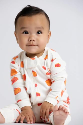 Image of MONICA + ANDY One Piece Baby Pajamas, 100% Organic Baby Clothes for Girls and Boys, Sizes For Newborn and Infant