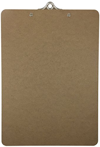 Letter Size Clipboard Standard Clip 9'' X 12.5'' Hardboard (Pack Of 6) #TOP4