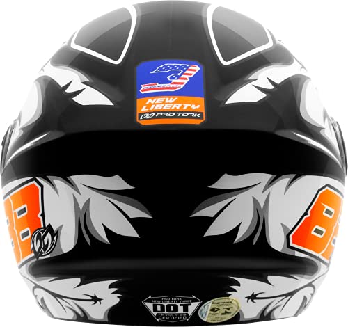 Capacete Aberto Pro Tork New Liberty 3 Three GP 88 Preto brilhante 60