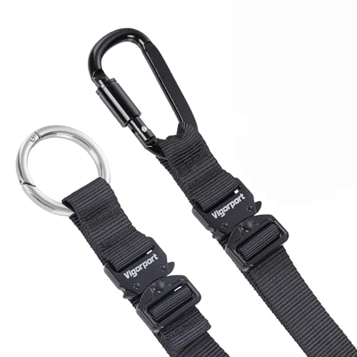 Vigorport 2-Pack Luggage Strap with Metal Carabiner