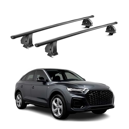 Barres de toit transversales Audi Q5 Sportback FYT acier noir rainure T
