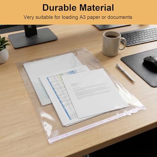 Bolsas plásticas A3 con cierre hermético autoadhesivo para proteger documentos y ropa 3