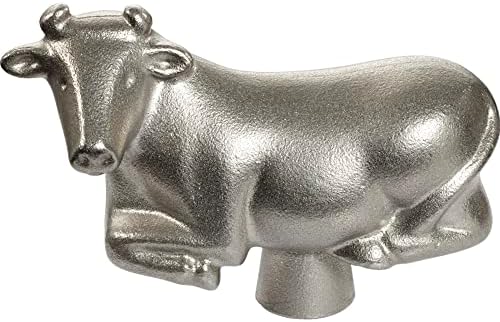 STAUB Cast Iron Animal Stainless Steel Knob, Cow image 5
