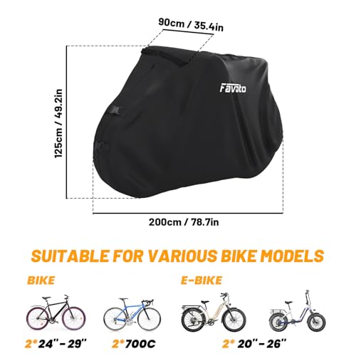 Favoto Transport Bike Cover for 2 Bikes