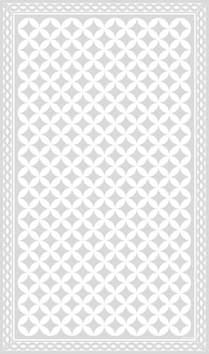 DobleUve Estudio Alfombra Vinílica Hidráulica 21 | Color Gris | 65x140 cm | Alfombra Cocina Lavable Antideslizante | Alfombra Vinilica | Suelo Vinílico | Alfombra Vinilo Salón