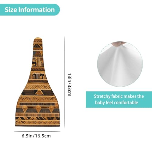 Newborn Baby Hat, Egyptian Frescoes Print Soft Top Knot Beanie Cap, Cute Baby Headwear for 0-6 Months Black4