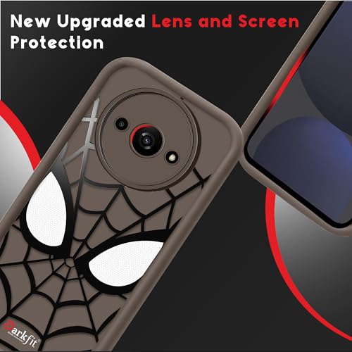 Image of DARKFIT Back Case Cover Compatible for Poco C61 | Soft Silicone | Camera & Body Protection | Shock Proof | Color Brown | Pack of 1
