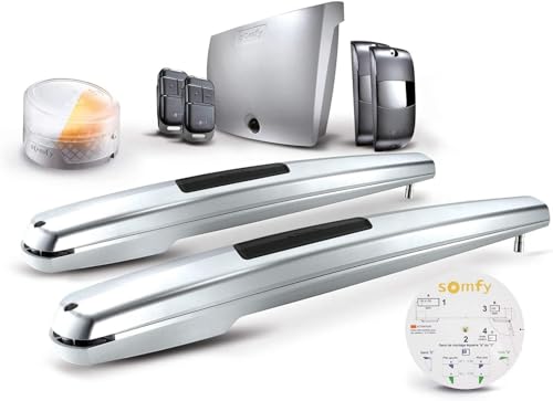 Somfy 1240653 - Motorisation Exavia Star à vis pour portail battant, Motorisation pour portail battant facile à installer, Sécurité avec détection d'obstacles,...