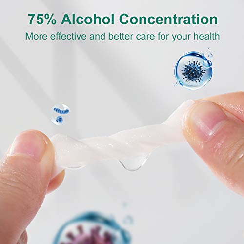 image for 100 Pack 75% C2H5OH Prep Pad Humixx Disposable Cleaning Wipes Glasses 