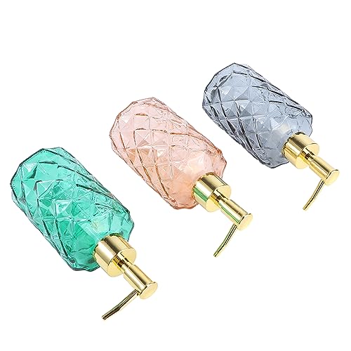 POPETPOP 3pezzi Contenitori Per Shampoo e Lozione Con Pompa Pressione Bottiglie Da Viaggio Per Shampoo Gel Doccia e Detergenti